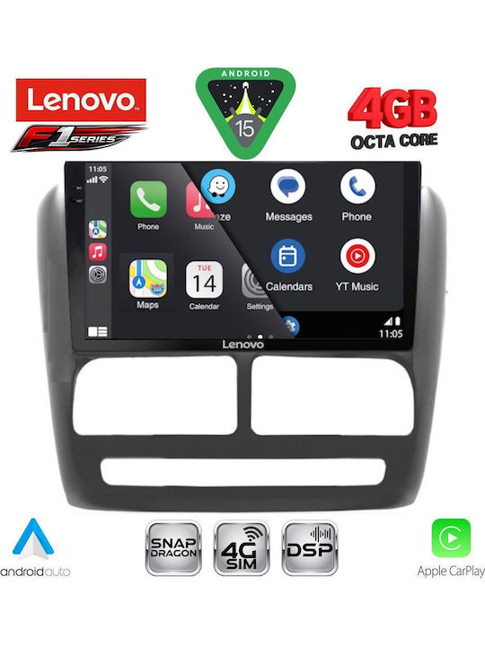 Lenovo Car Audio System for Opel Combo Fiat Doblo 2010-2015 Bluetooth USB WiFi GPS Apple CarPlay Android Auto with 9" Touch Screen