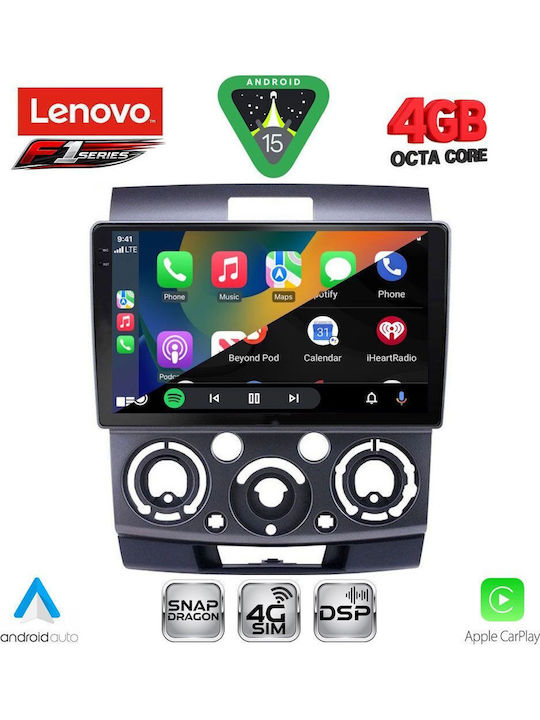 Lenovo Car Audio System for Ford Ranger Mazda BT-50 2006-2011 (Bluetooth USB WiFi GPS Apple CarPlay Android Auto) with 9" Touch Screen