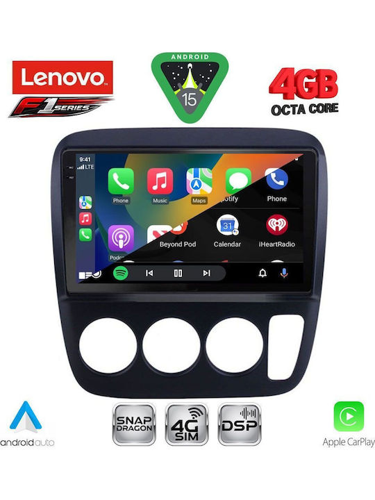 Lenovo Car Audio System for Honda CR-V 1996-2006 with A/C (Bluetooth/USB/WiFi/GPS/Apple CarPlay/Android Auto) with 9" Touch Screen