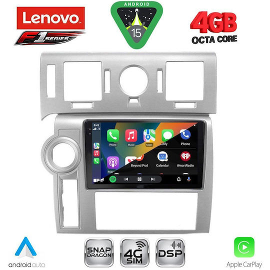 Lenovo Car Audio System Hummer H2 2008-2009 Bluetooth USB WiFi GPS Apple CarPlay Android Auto with 9" Touch Screen