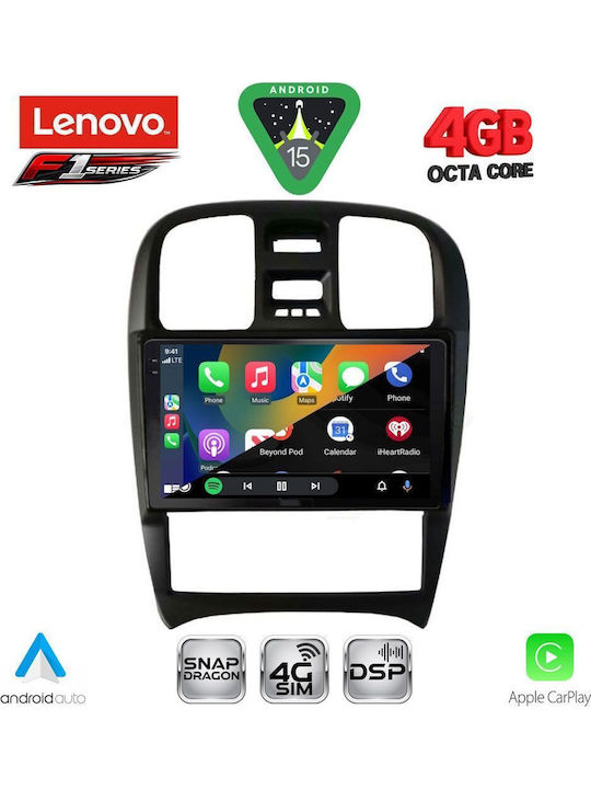 Lenovo Car Audio System for Hyundai Sonata 2000-2006 Bluetooth USB WiFi GPS Apple CarPlay Android Auto with 9" Touch Screen