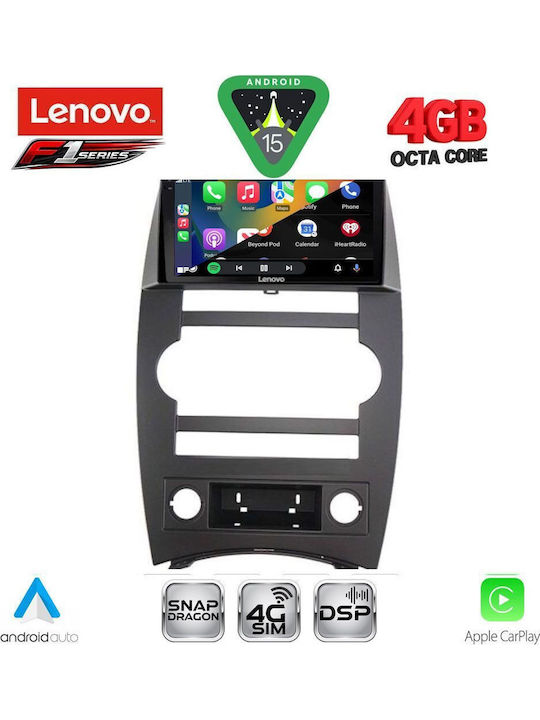 Lenovo Lenovo Auto-Audiosystem für Jeep Commander 2007-2009 Bluetooth USB Eingebautes Wi-Fi GPS Apple CarPlay Android Auto mit 9 Zoll Touchscreen