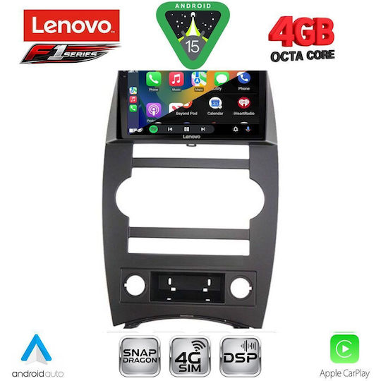 Lenovo Ηχοσύστημα Αυτοκινήτου για Jeep Commander 2007-2009 (Bluetooth/USB/WiFi/GPS/Apple-Carplay/Android-Auto) με Οθόνη Αφής 9"