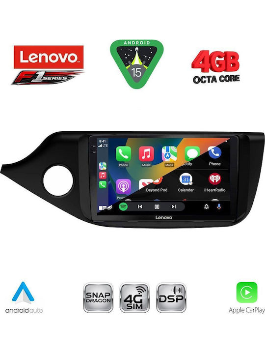 Lenovo Car Audio System for Kia Ceed 2012-2018 Bluetooth USB WiFi GPS Apple CarPlay Android Auto with 9" Touch Screen