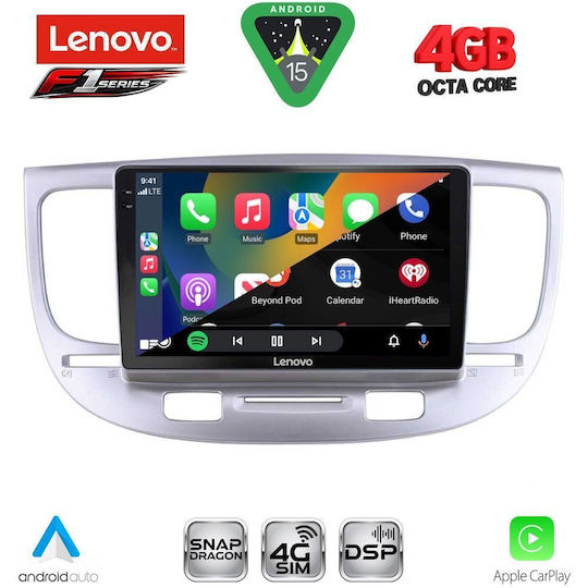 Lenovo Car Audio System for Kia Rio 2005-2011 Bluetooth USB WiFi GPS Apple CarPlay Android Auto with 9" Touch Screen