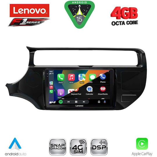 Lenovo Ηχοσύστημα Αυτοκινήτου για Kia Rio 2015-2018 (Bluetooth/USB/WiFi/GPS/Apple-Carplay/Android-Auto) με Οθόνη Αφής 9"