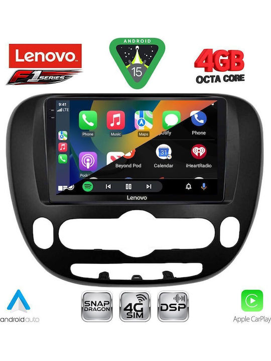 Lenovo Lenovo Auto-Audiosystem für Kia Seele 2014 mit Touchscreen 9 Zoll Bluetooth USB WiFi GPS Apple CarPlay Android Auto