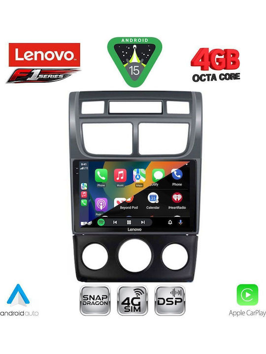 Lenovo Car Audio System for Kia Sportage 2004-2010 with A/C Bluetooth USB WiFi GPS Apple CarPlay Android Auto with 9" Touch Screen