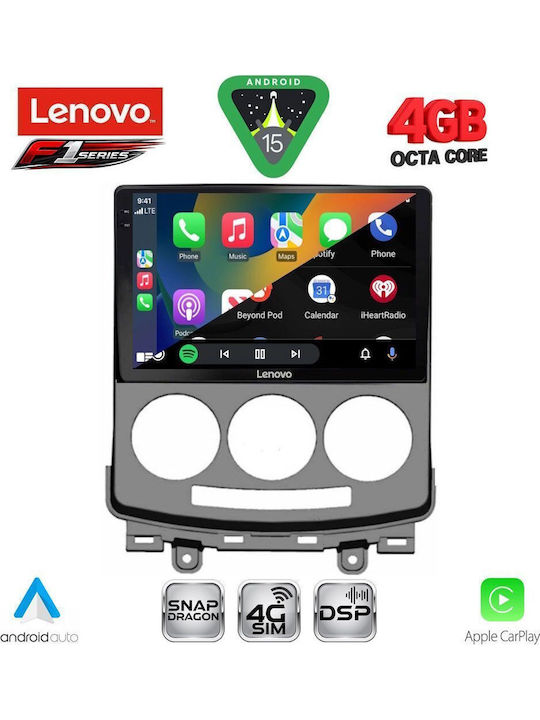 Lenovo Car Audio System for Mazda 5 2004-2010 Bluetooth USB WiFi GPS Apple CarPlay Android Auto with 9" Touch Screen