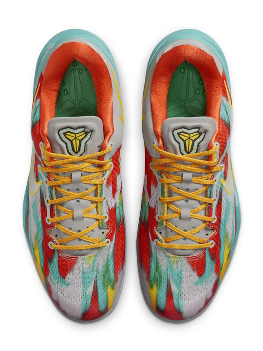 Kobe 8 Protro "Venice Beach" Low Basketball Shoes Stadium Grey / Metallic Silver / Tour Yellow