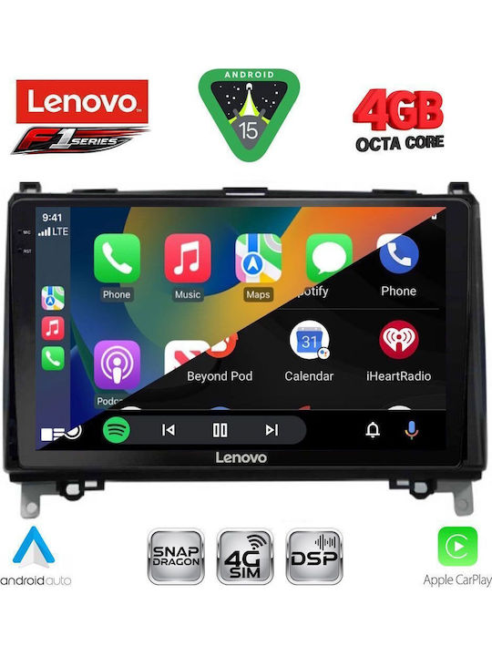 Lenovo Car Audio System for Mercedes-Benz Sprinter / Vito 2007-2020 (Bluetooth/USB/WiFi/GPS/Apple CarPlay/Android Auto) with 9" Touch Screen