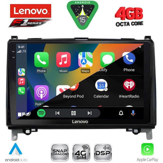 Lenovo Car Audio System for Mercedes-Benz Sprinter / Vito 2007-2020 (Bluetooth/USB/WiFi/GPS/Apple CarPlay/Android Auto) with 9" Touch Screen