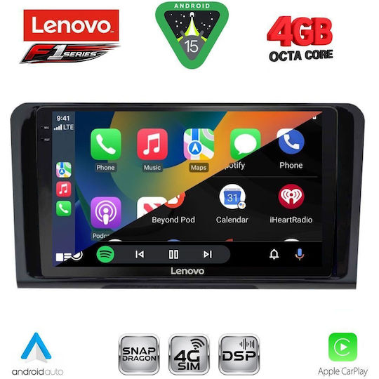 Lenovo Ηχοσύστημα Αυτοκινήτου για Mercedes-Benz ML / GL Class 2005-2011 (Bluetooth/USB/WiFi/GPS/Apple-Carplay/Android-Auto) με Οθόνη Αφής 9"