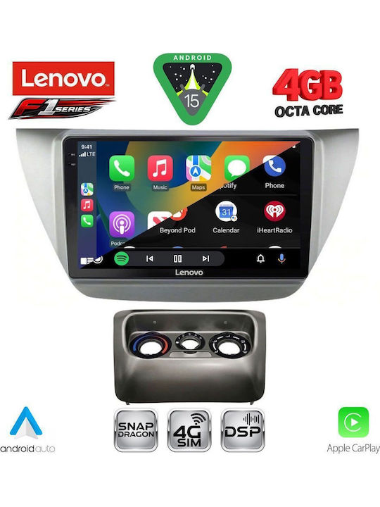 Lenovo Car Audio System for Mitsubishi Lancer 2000-2007 Bluetooth USB WiFi GPS Apple CarPlay Android Auto with 9" Touch Screen