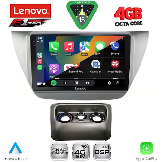 Lenovo Ηχοσύστημα Αυτοκινήτου για Mitsubishi Lancer 2000-2007 (Bluetooth/USB/WiFi/GPS/Apple-Carplay/Android-Auto) με Οθόνη Αφής 9"