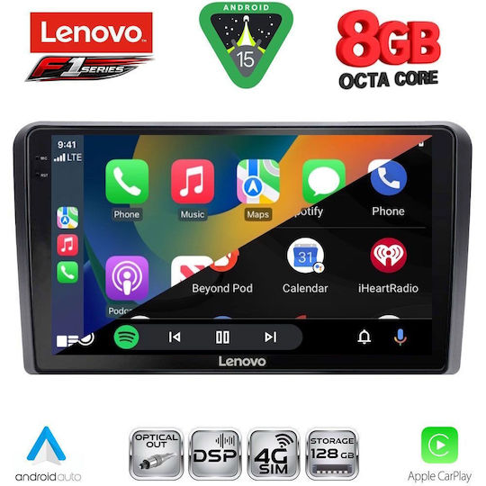 Lenovo Car Audio System for Mitsubishi Outlander 2001-2005 Bluetooth USB WiFi GPS Apple CarPlay Android Auto with 9" Touch Screen