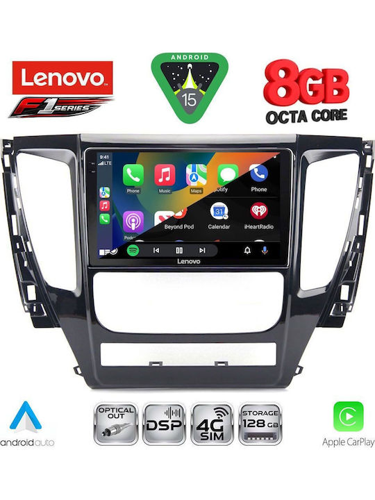 Lenovo Car Audio System for Mitsubishi Pajero 2013-2020 (Bluetooth/USB/WiFi/GPS/Apple CarPlay/Android Auto) with 9" Touch Screen