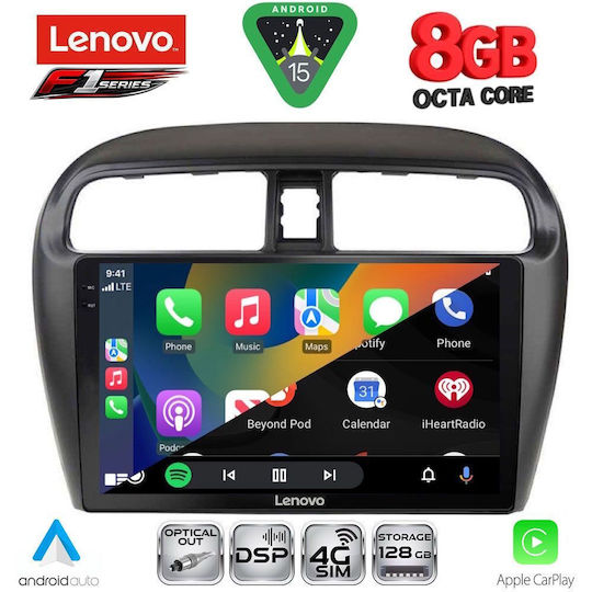 Lenovo Car Audio System for Mitsubishi Space Star 2013-2020 (Bluetooth/USB/WiFi/GPS/Apple CarPlay/Android Auto) with 9" Touch Screen