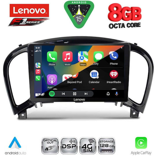 Lenovo Car Audio System for Nissan Juke 2009-2020 Bluetooth USB WiFi GPS Apple CarPlay Android Auto with 9" Touch Screen