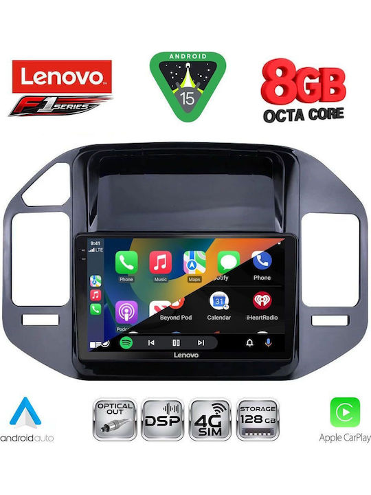 Lenovo Car Audio System for Mitsubishi Pajero 1999-2006 (Bluetooth/USB/WiFi/GPS/Apple CarPlay/Android Auto) with 9" Touch Screen