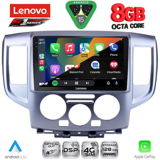 Lenovo Car Audio System for Nissan NV200 2009-2020 Bluetooth USB WiFi GPS Apple CarPlay Android Auto with 9" Touch Screen
