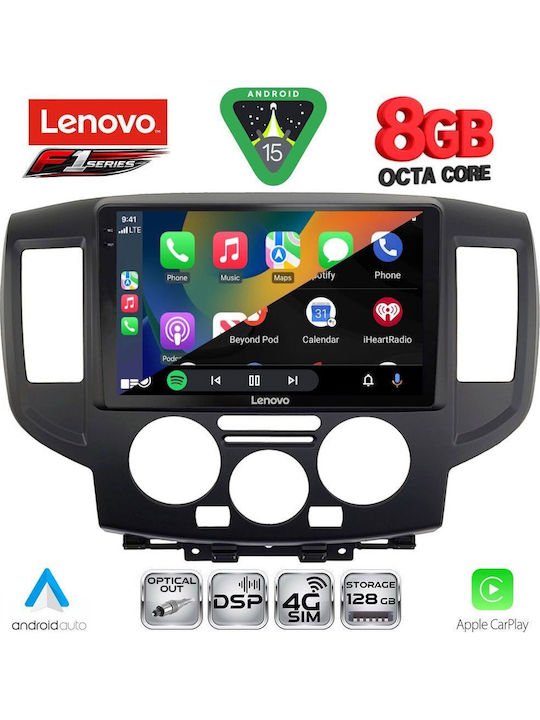 Lenovo Lenovo Auto-Audiosystem Für Nissan NV200 2009-2020 Bluetooth USB Eingebautes Wi-Fi GPS Apple CarPlay Android Auto Mit Touchscreen 9 Zoll SSQ 9458BL_CPA