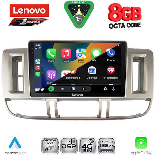 Lenovo Ηχοσύστημα Αυτοκινήτου για Nissan X-Trail 2000-2004 (Bluetooth/USB/WiFi/GPS/Apple-Carplay/Android-Auto) με Οθόνη Αφής 9"