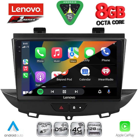 Lenovo Car Audio System for Opel Crossland / Grandland 2017+ with Touch Screen 9" Bluetooth USB Wi-Fi GPS Apple CarPlay Android Auto Lenovo SSQ 9490 CPA