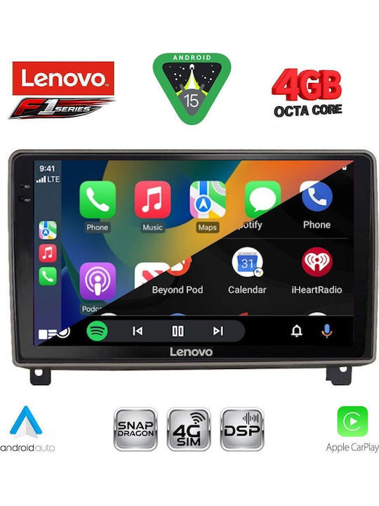Lenovo Car Audio System for Peugeot 407 2004-2011 Bluetooth USB WiFi GPS Apple CarPlay Android Auto with 9" Touch Screen