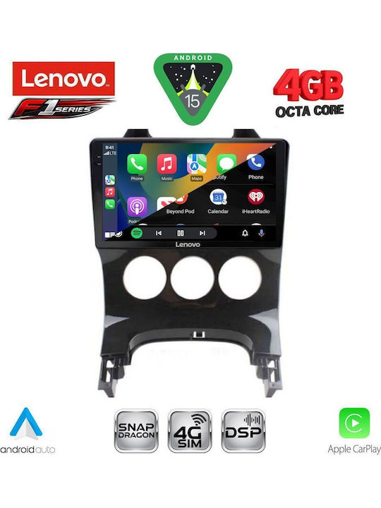 Lenovo Car Audio System for Peugeot 3008 2008-2016 with A/C Bluetooth USB WiFi GPS Apple CarPlay Android Auto with 9" Touch Screen