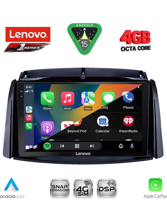Lenovo Car Audio System for Renault Koleos 2006-2016 (Bluetooth/USB/WiFi/GPS/Apple CarPlay/Android Auto) with 9" Touch Screen