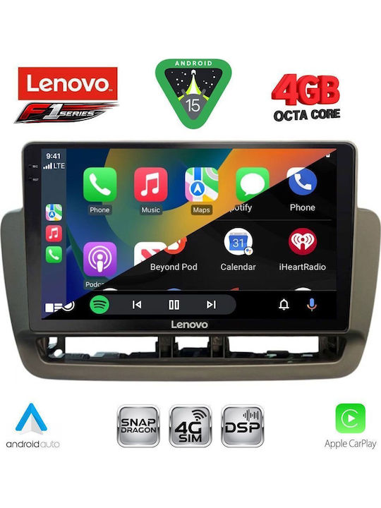 Lenovo Car Audio System for Seat Ibiza 2012-2015 Bluetooth USB WiFi GPS Apple CarPlay Android Auto with 9" Touch Screen