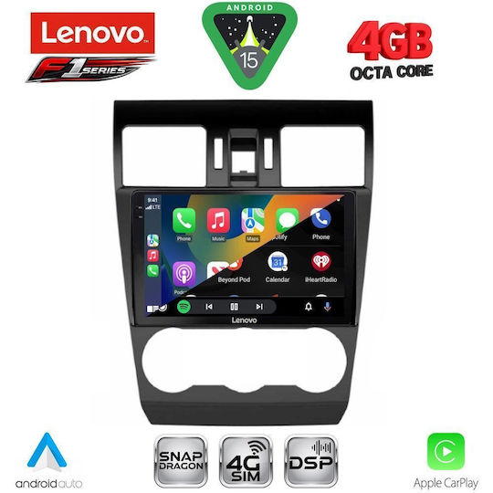 Lenovo Ηχοσύστημα Αυτοκινήτου για Subaru Forester / Impreza 2013-2019 (Bluetooth/USB/WiFi/GPS/Apple-Carplay/Android-Auto) με Οθόνη Αφής 9"