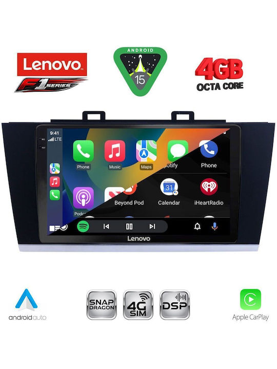 Lenovo Car Audio System for Subaru Legacy / Outback 2014-2019 (Bluetooth/USB/WiFi/GPS/Apple CarPlay/Android Auto) with 9" Touch Screen