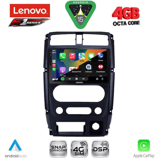 Lenovo Car Audio System for Suzuki Jimny 2007-2017 (Bluetooth/USB/WiFi/GPS/Apple CarPlay/Android Auto) with 9" Touch Screen