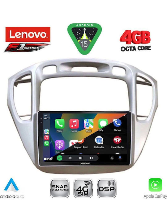 Lenovo Автомобилна Аудио Система За Toyota Highlander 2002-2009 Bluetooth USB WiFi GPS Apple CarPlay Android Auto С Touch Screen 9"