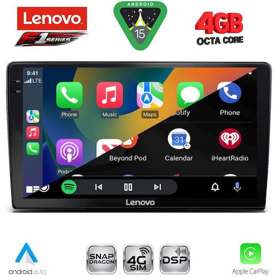 Lenovo Car Audio System for Toyota Land Cruiser 1998-2003 Bluetooth USB WiFi GPS Apple CarPlay Android Auto with 9" Touch Screen