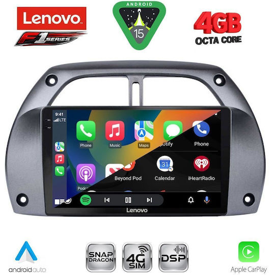Lenovo Car Audio System for Toyota RAV 4 2000-2006 with A/C Bluetooth USB WiFi GPS Apple CarPlay Android Auto with 9" Touch Screen