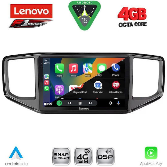 Lenovo Ηχοσύστημα Αυτοκινήτου για Volkswagen Amarok 2017-2022 (Bluetooth/USB/WiFi/GPS/Apple-Carplay/Android-Auto) με Οθόνη Αφής 9"