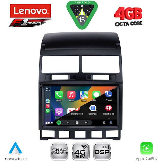 Lenovo Ηχοσύστημα Αυτοκινήτου για Volkswagen Touareg 2003-2011 (Bluetooth/USB/WiFi/GPS/Apple-Carplay/Android-Auto) με Οθόνη Αφής 9"
