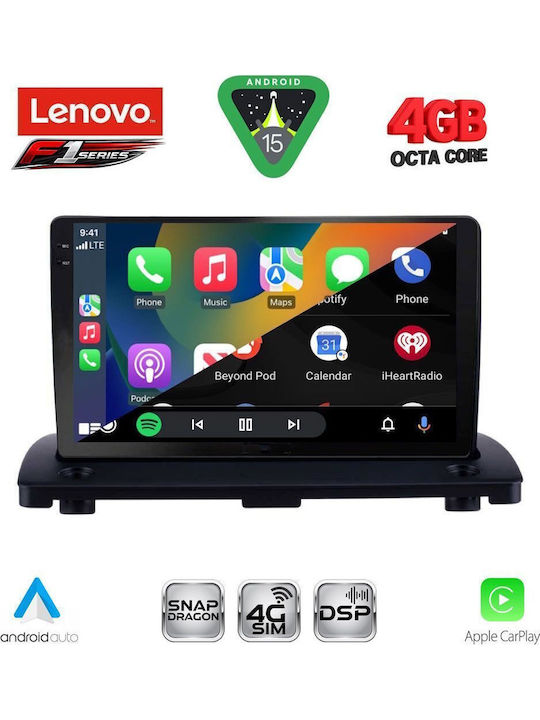Lenovo Car Audio System for Volvo XC 90 2002-2014 Bluetooth USB WiFi GPS Apple CarPlay Android Auto with 9" Touch Screen