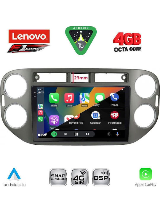 Lenovo Car Audio System for Volkswagen Tiguan 2011-2016 Bluetooth USB WiFi GPS Apple CarPlay Android Auto with 9" Touch Screen