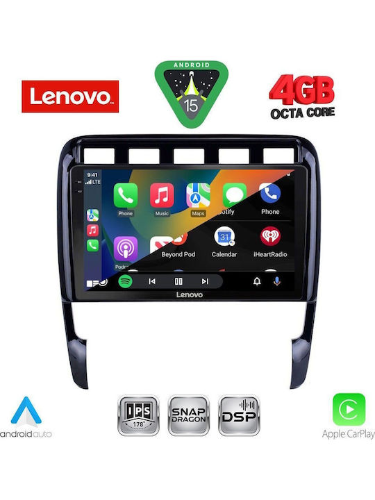 Lenovo Car Audio System for Porsche Cayenne 2002-2011 Bluetooth USB WiFi GPS Apple CarPlay Android Auto with 9" Touch Screen
