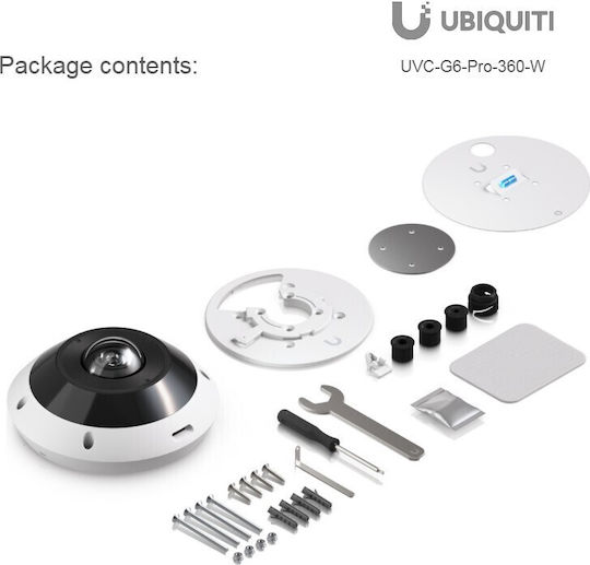 Ubiquiti G6 Pro 360 IP Überwachungskamera 12MP Wasserdicht mit Zwei-Wege-Kommunikation