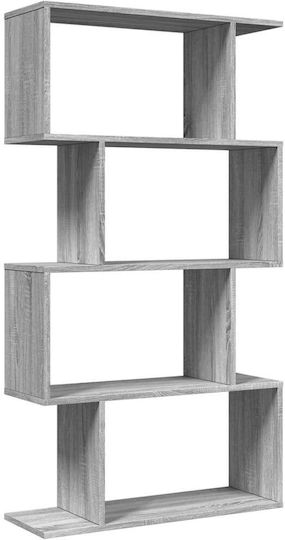 Grey Bookcase 70x24x129cm