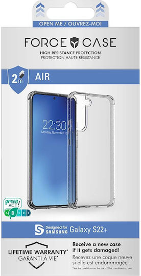 Force Case Verstärkte 2m Hülle Galaxy S22 Plus 5G Luftkissen Tryax System Transparente
