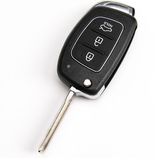 Autoschlüsselhülle mit Schlüsselblatt mit 3 Tasten für Hyundai