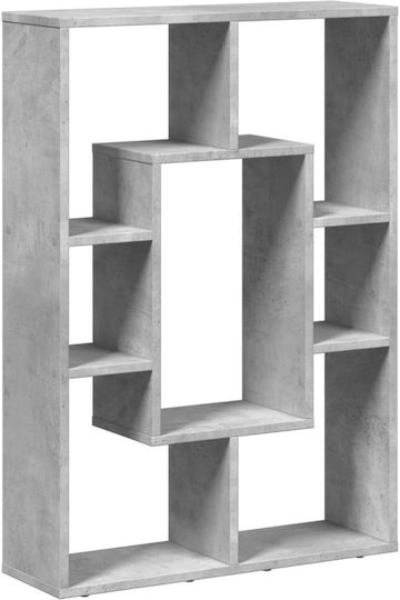 Bibliothek Grau Beton 63x20x90cm