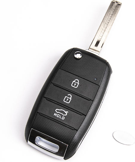 Autoschlüsselhülle mit Schlüsselblatt ohne Tasten für Kia