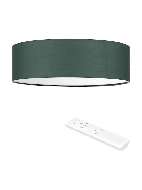 Navaris Deckenleuchte montieren 41,5cm Grün mit integrierter LED und Fernbedienung